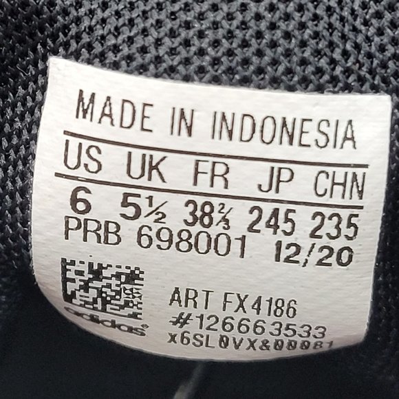 Adidas Terrex Hyperhiker Mid Youth Hiking Shoes Core Black Grey FX4186 US Size 6 - Picture 8 of 8